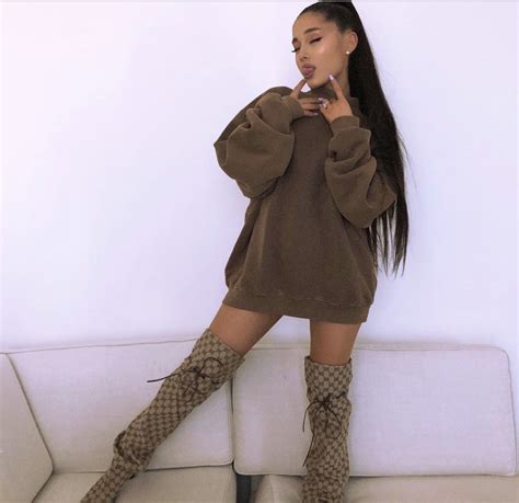 ariana grande boots gucci